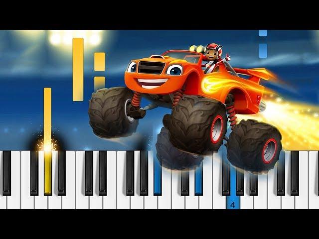 Blaze and the Monster Machines - Theme Song - Piano Tutorial / Piano Cover