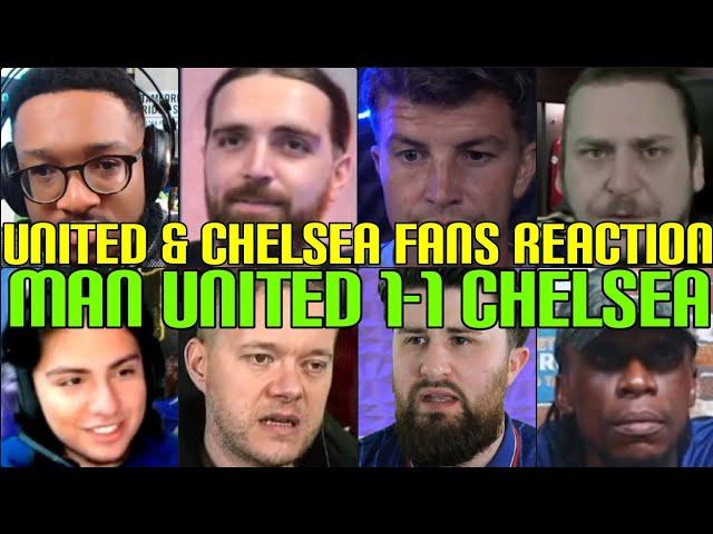 UNITED & CHELSEA FANS REACTION TO MAN UNITED 1-1 CHELSEA | FANS CHANNEL