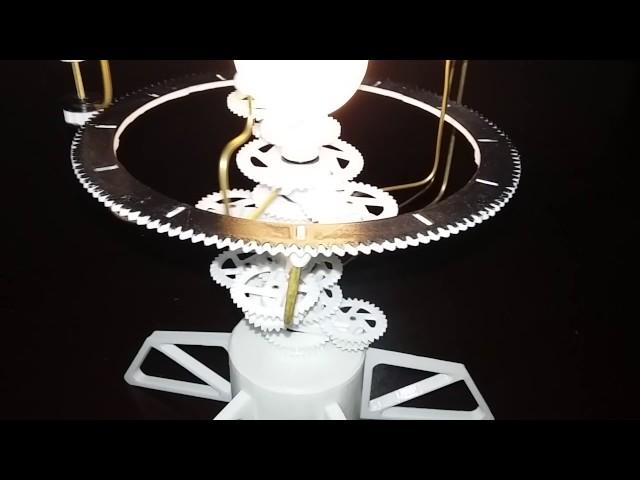 Orrery 3d solar system model printed and assembled by BD3D