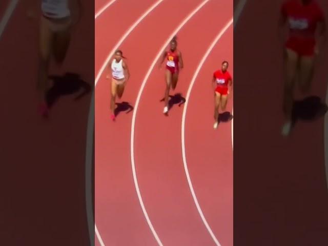 Heat 1 of the women 400m
