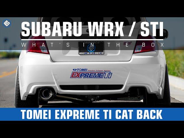 Tomei Expreme Ti Titanium Catback Exhaust - Subaru WRX Sedan 2008+ / STI Sedan 2011+ Exhaust Video