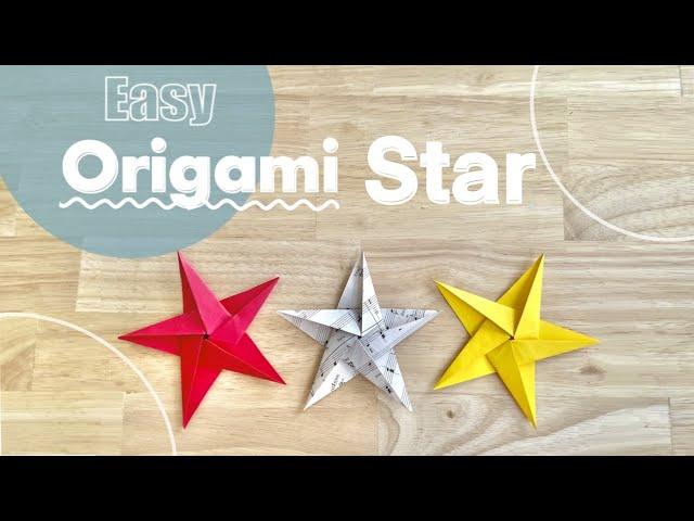  Star Easy Origami | Fun Christmas and Birthday Decorations | Gift Cards | Cute Party Favors