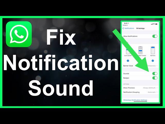 How To Fix WhatsApp Notification Sound (EASY!!!)