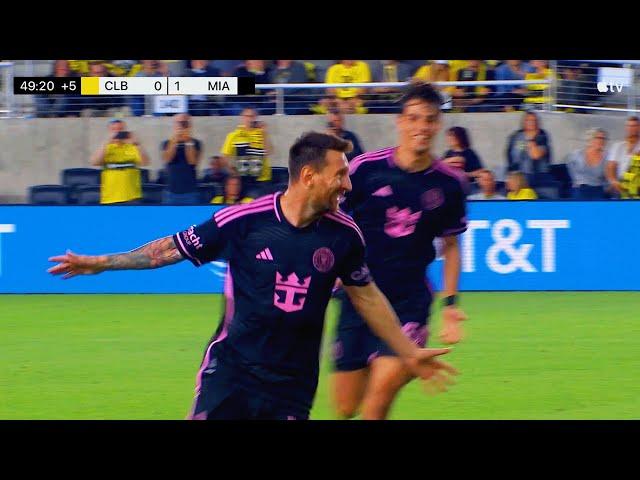 Lionel Messi FREE KICK GOAL makes a BRACE vs. Columbus!