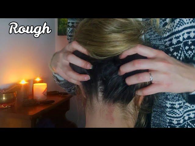 Asmr | Actual Fast and aggressive scalp scratching and rubbing - No Talking