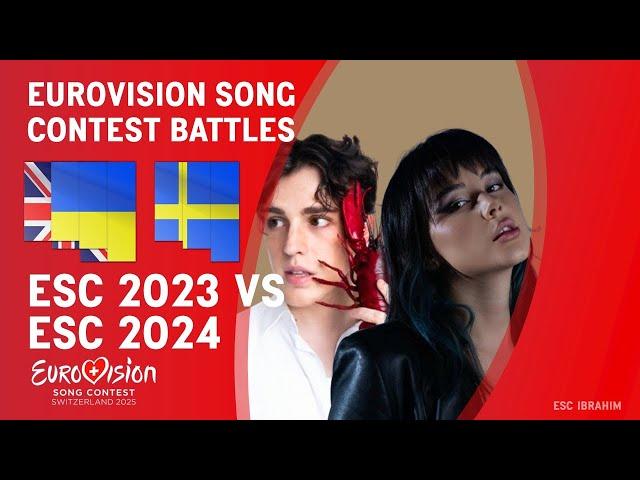 Eurovision Battles | ESC 2023 vs ESC 2024 by Countries (MY OPINION)