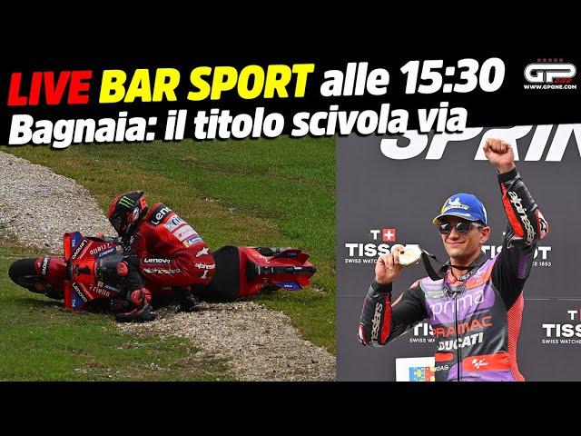 LIVE Bar Sport alle 15:30 - Bagnaia, il titolo scivola via