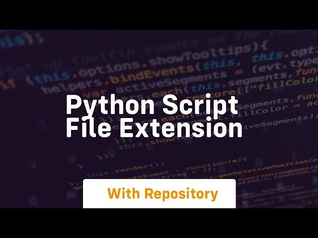 python script file extension