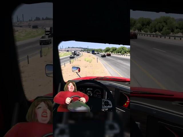 VALORIE BECOMES A TRUCKER.. #funny #gaming #twitch #meme #shorts  #cars #ats #trucking #satire