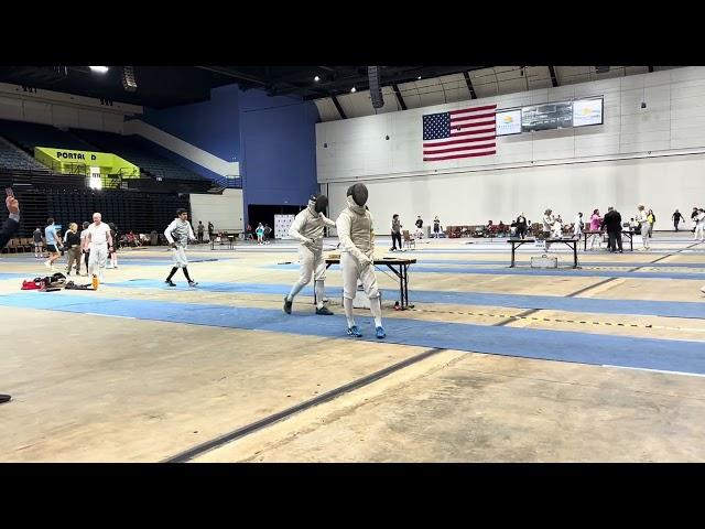 Daytona Duel 2024 Vet Men's Foil Semifinal: Flanagan vs Volkov