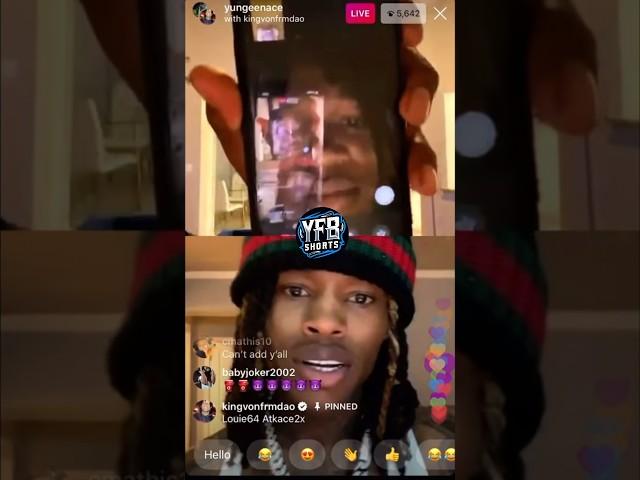 KSOO Tells King Von He Has More Bodies Then Him Not Knowing Yungeen Ace Is On Ig Live #kingvon