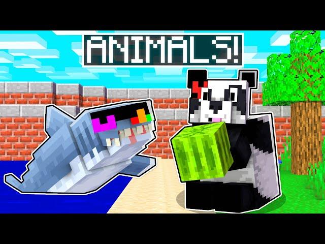 We Turned Into ANIMALS In Minecraft!