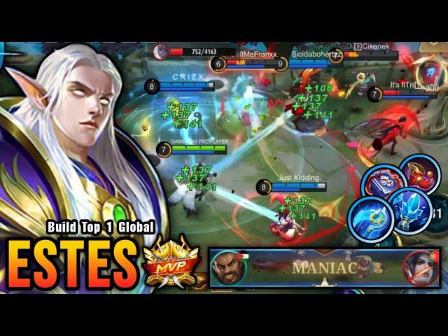 100% Healing!! Best Healer Support Estes MVP Plays!! - Build Top 1 Global Estes ~ MLBB