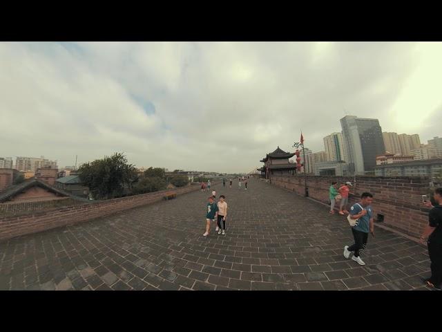 Walking Along Ancient Xi'an City Wall