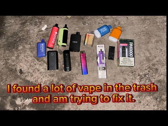 I found a lot of vape in the  trash and am  tried to fix it #restoration #asmr #reels #fyp