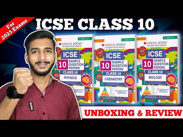 Oswaal Sample Papers ICSE Class 10 2025 | Unboxing & Review | Best Sample Paper Class 10 2025 ICSE