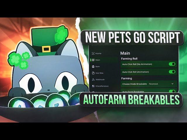 [BEST] PETS GO SCRIPT HACK  | AUTO ROLL, AUTOFARM BREAKABLE, AUTO PICK COINS | PASTEBIN ROBLOX 2024