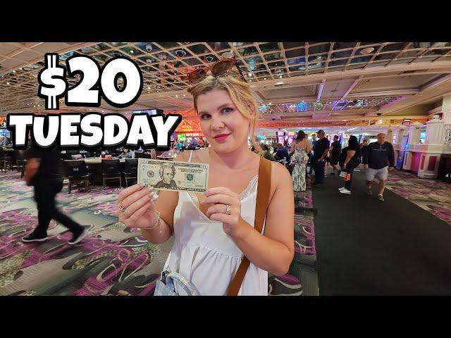 How Long Will $20 Last on Slot Machines at Flamingo Las Vegas?!