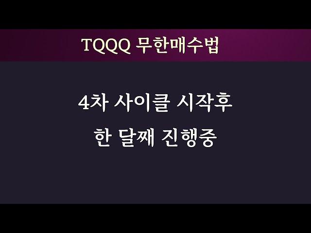 열심히 무한매수 무한매도 중입니다