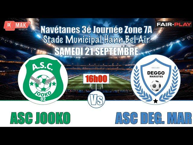 Navetanes Hann bel Air: 3é Journée : ASC JOOKO VS ASC DEGGO MARISTES