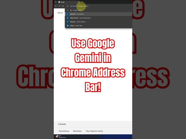 Google Gemini in Chrome Address Bar – Easy AI Access!