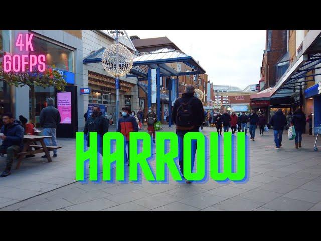 HARROW TOWN CENTRE | London Walking Tour 4K