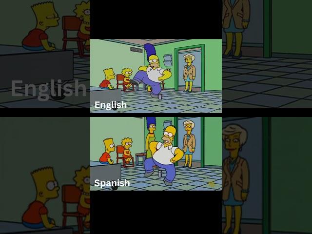 Homer Simpsons Mexican Hat Dance in different languages  #thesimpsons