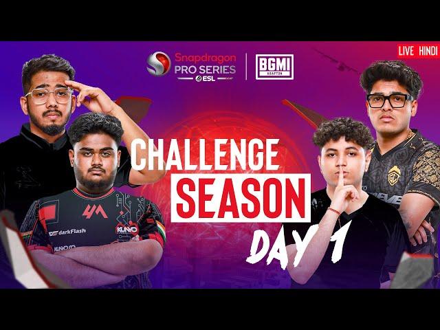 [HINDI] BGMI Snapdragon Mobile Challenge Season Day 1 | Season 6 India