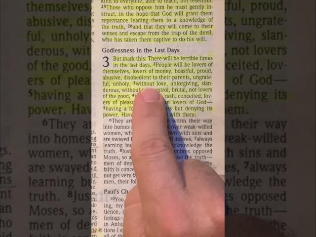 2 Timothy 3:1-5