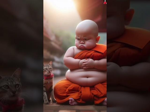 little monk so cute  cute baby #shorts #YouTubeshorts