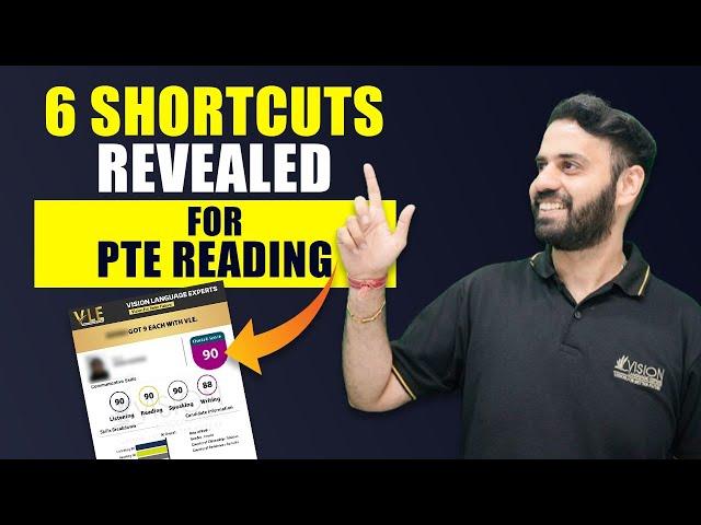 How Students get 90 in PTE Reading | Quick Shortcuts | Vision Language Experts