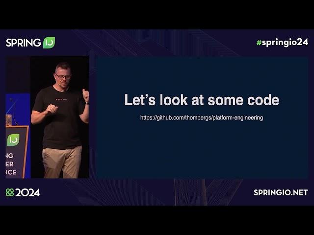 Platform Engineering with Spring Boot by Tom Hombergs @ Spring I/O 2024