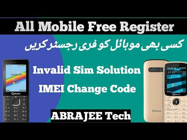 All keypad Mobile imei Change Code Qmobile E4x imei register invalid sim solution #allchina #Qmobe