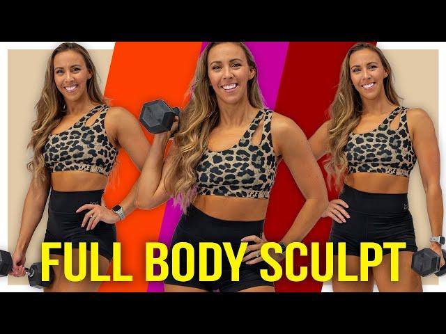 EPIC STRENGTH WORKOUT: Full Body Sculpt Challenge!