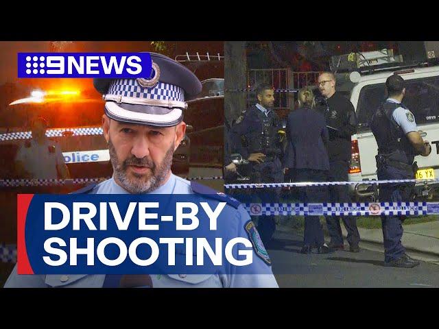 Home in Sydney’s west fired upon in drive-by shooting | 9 News Australia