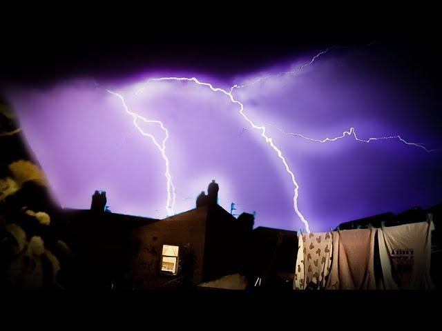 UNBELIVEABLE LIGHTNING STORM CAUGHT BY UK Storm Chaser