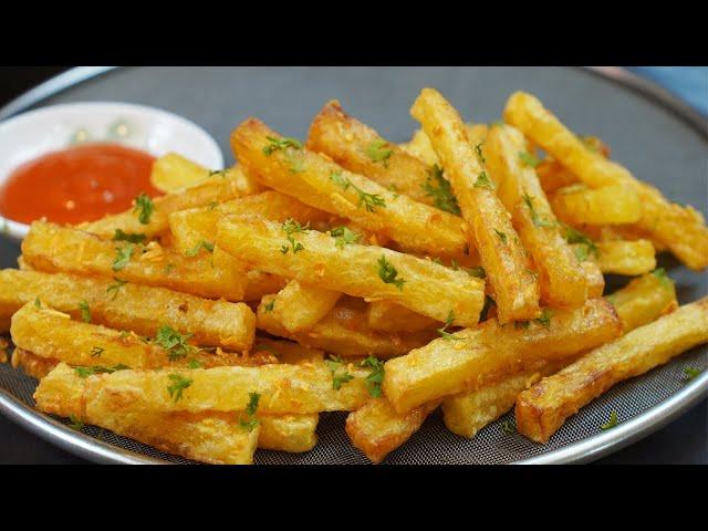 Crispy French fries with Garlic Butter ::  Potato Recipes