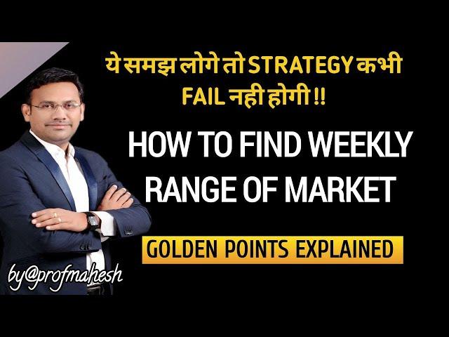 How To Find The Weekly Range For The Nifty II Option Strategy In Nifty II Trademaster Edutech