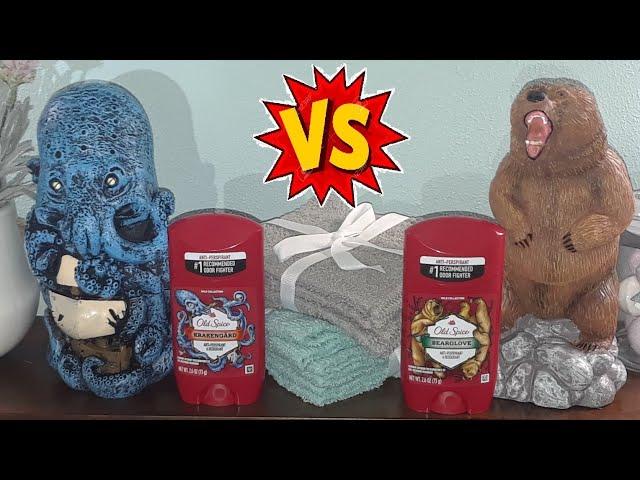 OLD SPICE KrakenGard BearGlove Figurine Deodorant Holder Review Unboxing toy Anti-Perspirant for Men