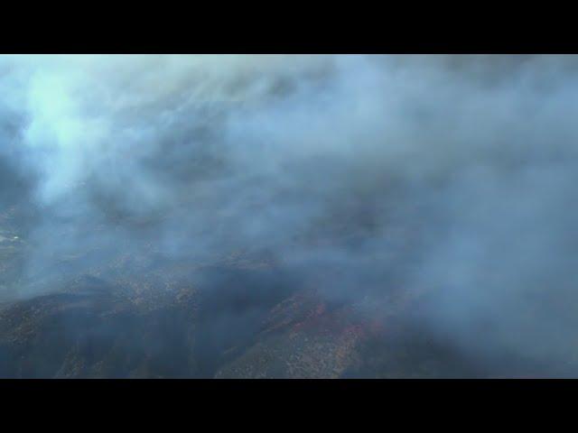 Aerial video: Fairview Fire in Hemet