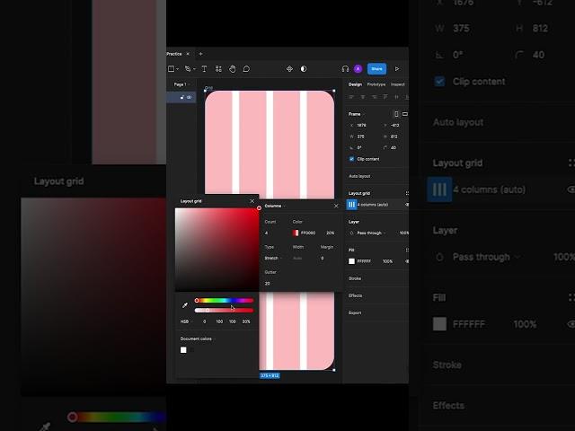 How to create mobile layout grid in figma - Speed UI Design