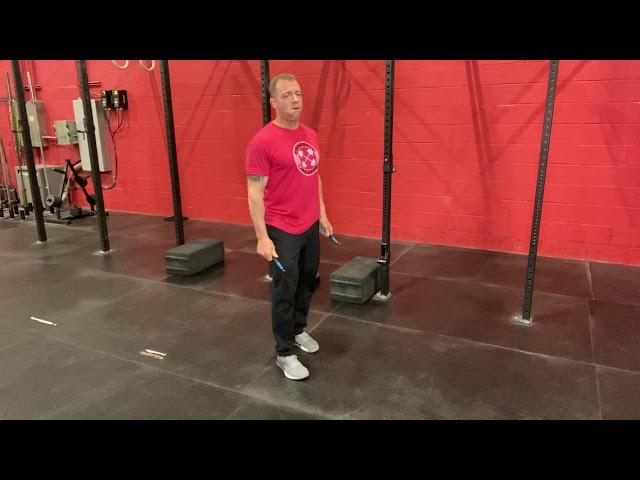 Alt. Foot Steps with Jump Rope & scaling