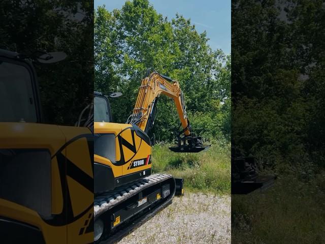 The ULTIMATE Excavator Mounted Brush Wolf Cutter!