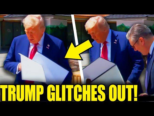SHAKY Trump INSTANTLY CRUMBLES In Glitchy Presser Gone WRONG!