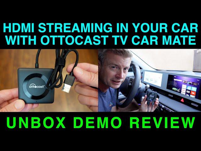 HDMI Streaming Device for your Car! Ottocast TV Car Mate Demo Review