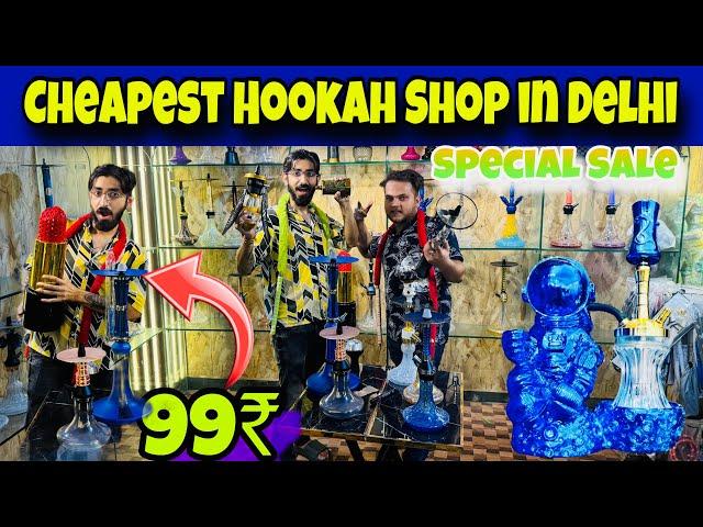 Cheapest Hookah Market in Delhi | 99Rs Se Hookah | Retail - Wholesale | Smoke Town, Paharganj