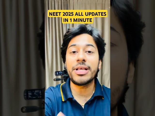 NEET 2025 Updates in 1 minute #nta #neet2025 #neetupdates #ntalatestupdates #kshitizsir #neet