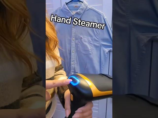 Compact Steamer for Wrinkle-Free Clothes On-the-Go #portablesteamer
