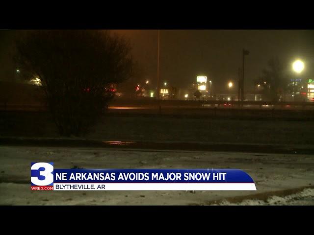 Northeast Arkansas avoids major snowfall