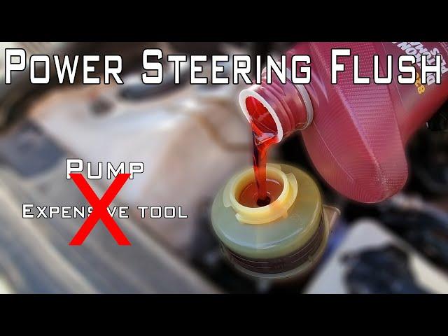 Power steering fluid flush, without pump in less than 10 minuets/Power steering fluid change/ALIMECH